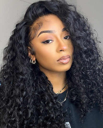 Drawstring Wig Water Wave Invisible Hairline Beginner Friendly junoda