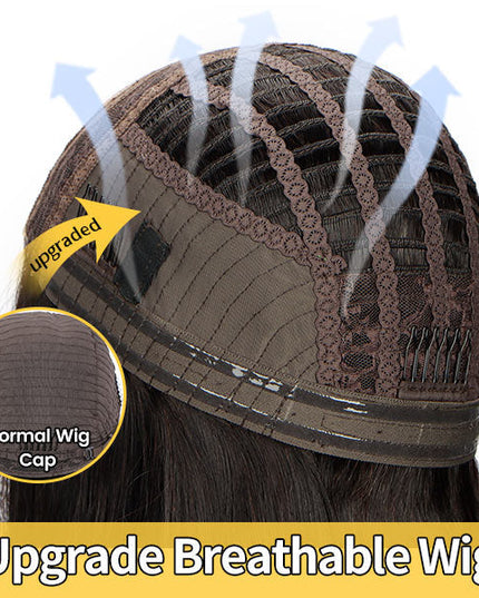 [$99 = 2 Wigs] Deep Wave with Body Wave Glueless Lace Closure Human Hair Wig Junoda Flash Sale junoda