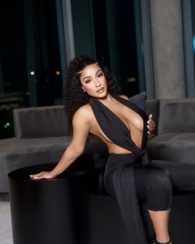 Sexy Halter Blackless Jumpsuit