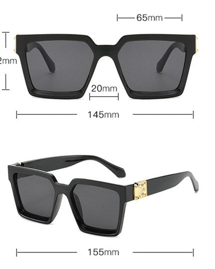 Oversized Square Sunglasses Women Luxury Brand Sunglasses Women Mirror Sun Glasses For Men Eyewear Get DreSsT with Elise LLC