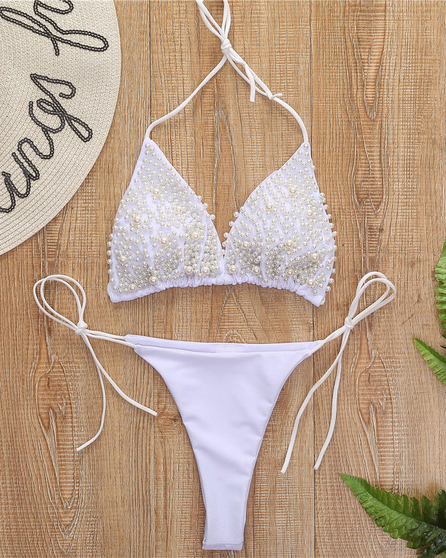 Halter Mini Bikini Female Swimsuit Women Swimwear Two-pieces