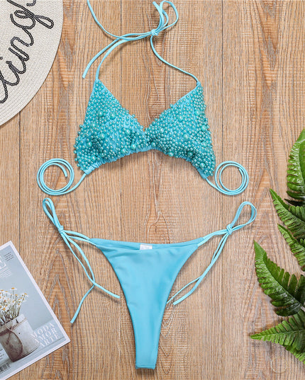 Halter Mini Bikini Female Swimsuit Women Swimwear Two-pieces