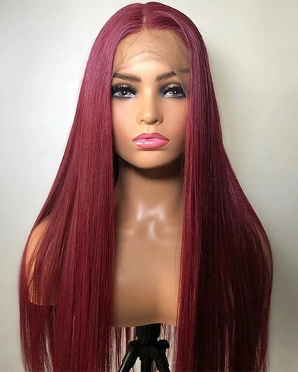 Junoda Hair 99J 4x4 Lace Front Wig Brazilian Human Hair Wig Fast Shipping junoda