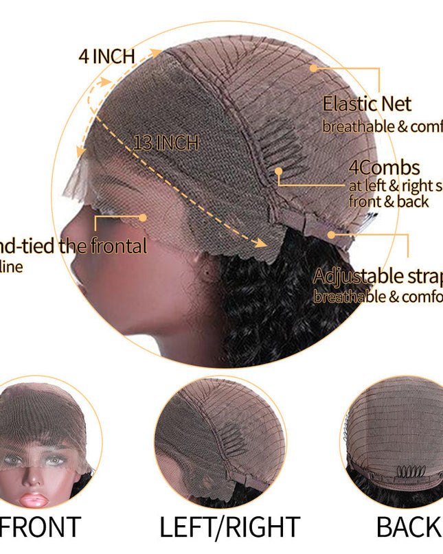 Junoda Body Wave Lace Front Wig Affrodable Pre Cut Lace Wear Go Glueless Wig junoda