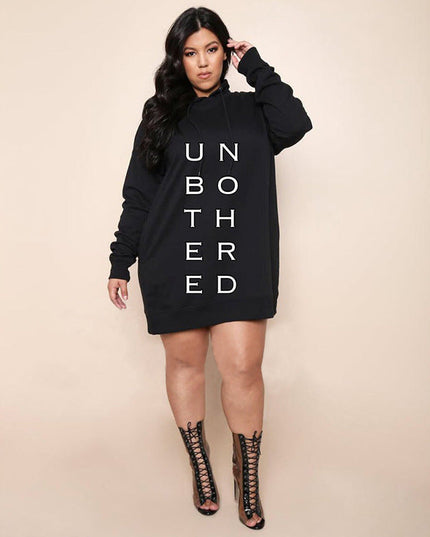 Women Plus Size Hoodie Dress