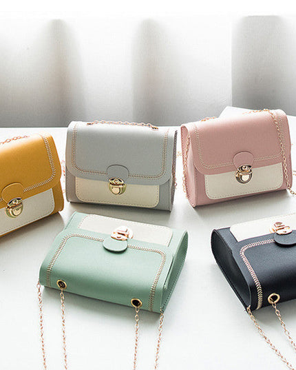One ShoulderFashion Lock Chain Diagonal Bag