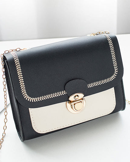 One ShoulderFashion Lock Chain Diagonal Bag