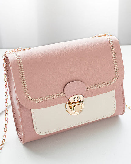 One ShoulderFashion Lock Chain Diagonal Bag