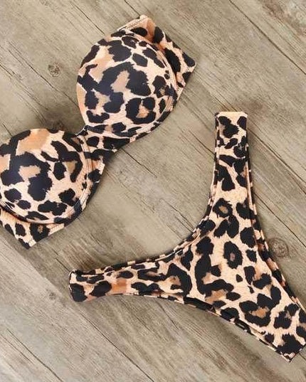 Bikini Sexy Swimwear Women Swimsuit Leopard Bikinis Set Wear