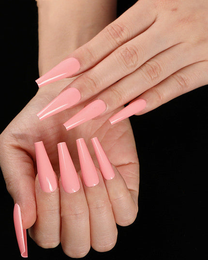 A variety of colors to choose from Nail Art Long Coffin Fake Nails Ballet Nail Patch Wearing Nail Bag Vain Products