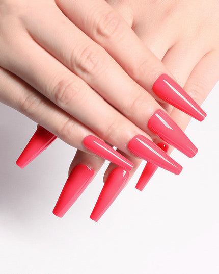 A variety of colors to choose from Nail Art Long Coffin Fake Nails Ballet Nail Patch Wearing Nail Bag Vain Products
