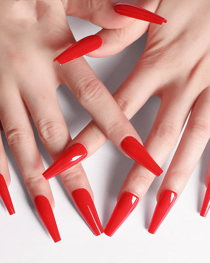 A variety of colors to choose from Nail Art Long Coffin Fake Nails Ballet Nail Patch Wearing Nail Bag Vain Products
