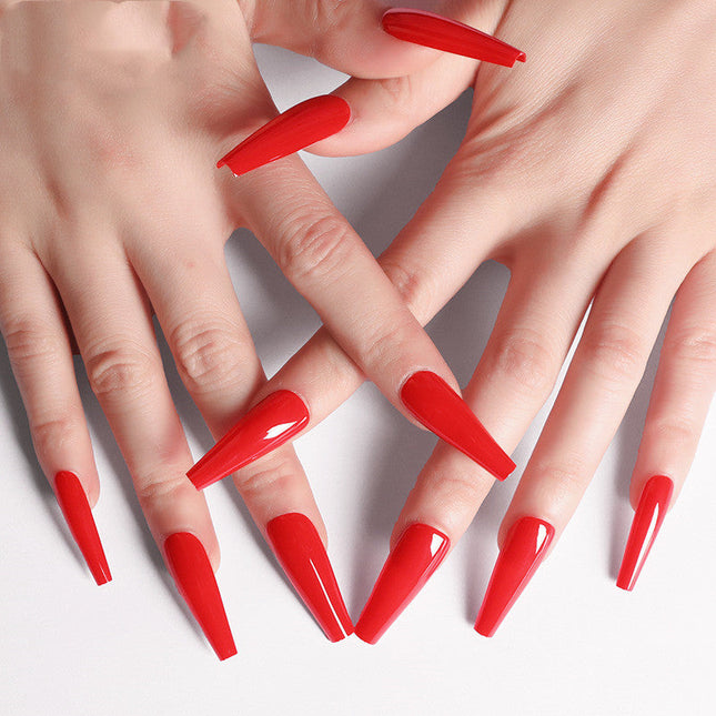A variety of colors to choose from Nail Art Long Coffin Fake Nails Ballet Nail Patch Wearing Nail Bag
