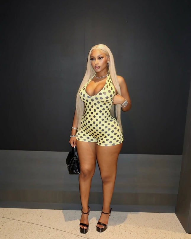Dot Me Down Romper