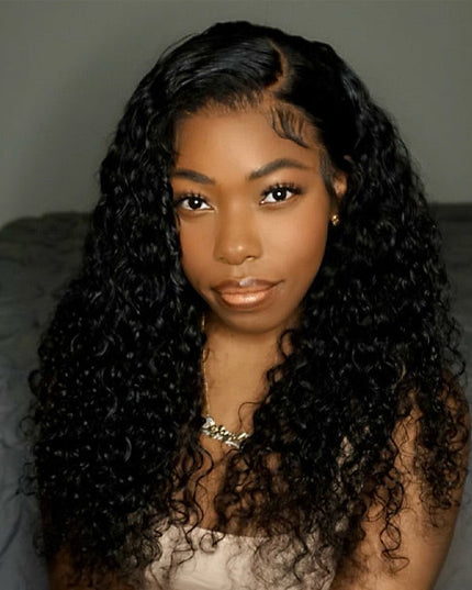 Kailah Shenyce Recommend Junoda Water Wave Kinky Edges Type 4C Curly Hairline Realistic Human Hair Wigs junoda
