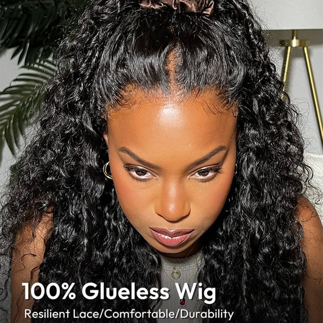 Junoda Burmese Curly Wave 5x5 Human Hair Lace Front Wigs With 200% Density Wear Go Wig Natural Hairline junoda