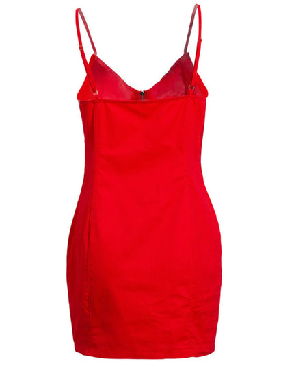Zip-Front Bodycon Mini Dress – Plus Size