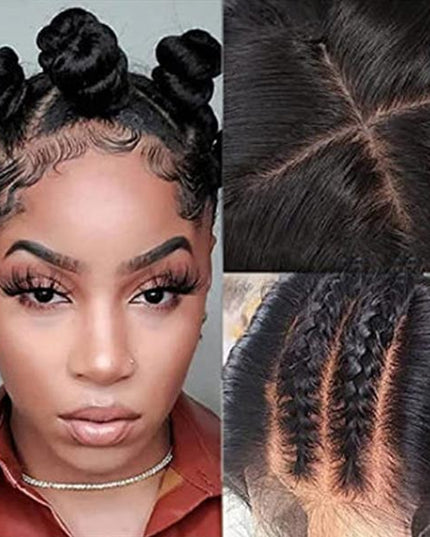Junoda Silky Straight Invisible Adjustable Strap 360 Transparent Lace Frontal Bleached Knots Lace Wig junoda