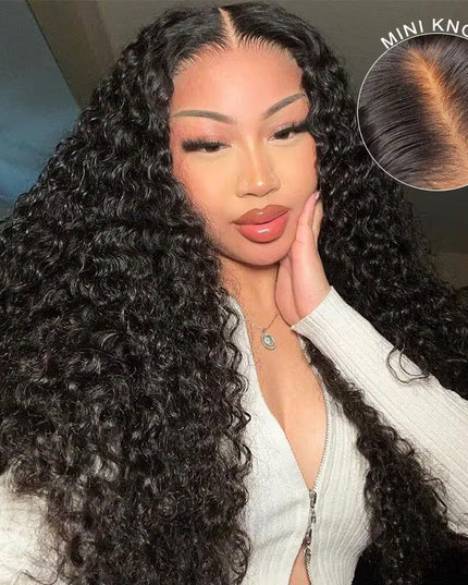 Deep Wave Pre-Cut Lace Pre-Plucked Bleached Knots Wear & Go Glueless Wig Flash Sale junoda