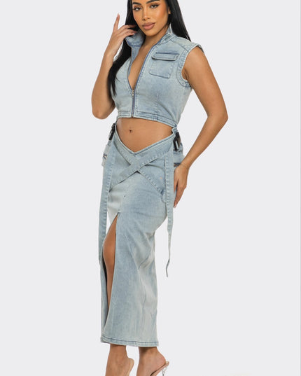 Modern Edge Denim Co-ord Dress