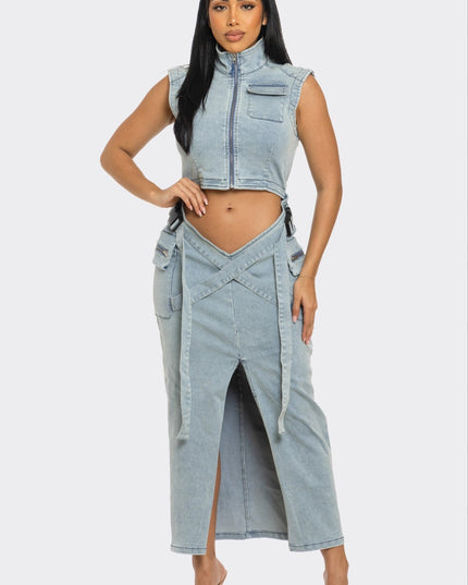 Modern Edge Denim Co-ord Dress