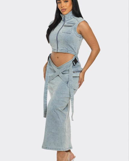 Modern Edge Denim Co-ord Dress