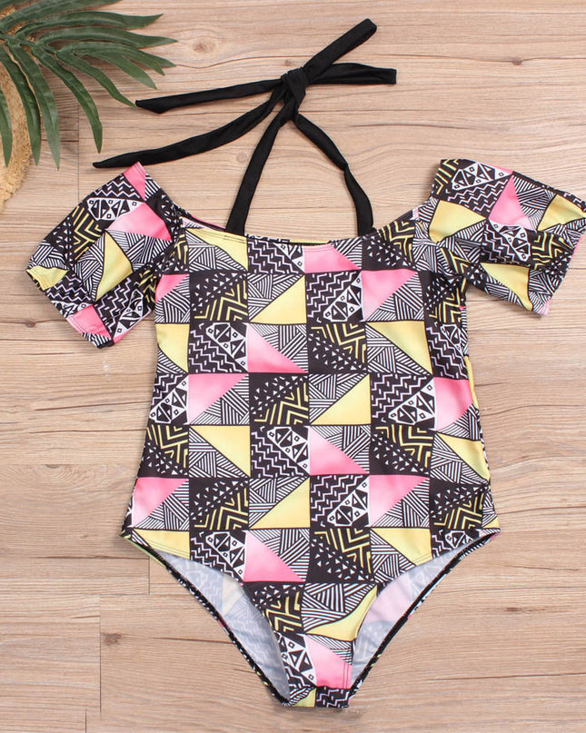 Geometric bikini ladies plus size