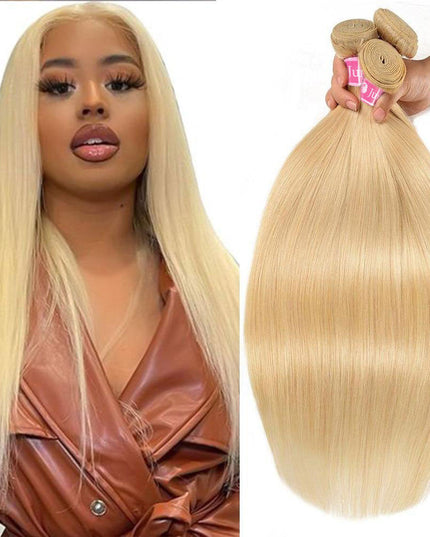 Junoda Hair Blonde 613 Straight Hair Bundles 100% Human Hair Extension 4 Pcs Brazilian Remy Hair junoda