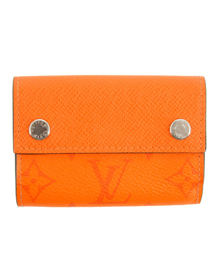 Louis Vuitton Orange Taigarama Discovery Compact Mini Wallet #2952