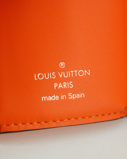 Louis Vuitton Orange Taigarama Discovery Compact Mini Wallet #2952