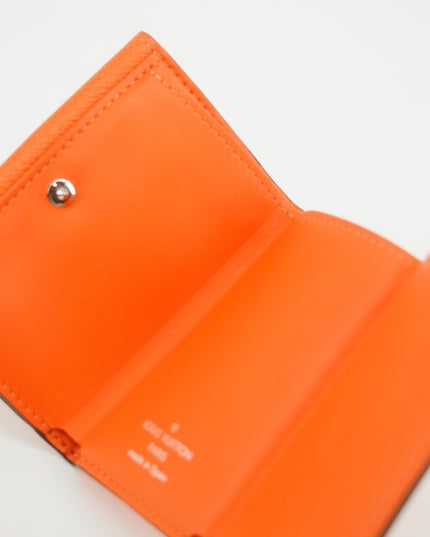 Louis Vuitton Orange Taigarama Discovery Compact Mini Wallet #2952