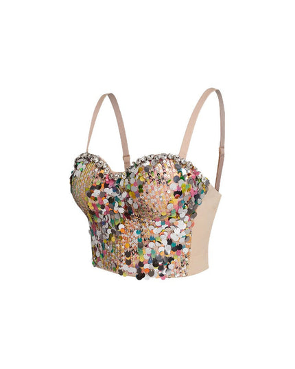 Spaghetti Strap Bralette with Gathered Design Get DreSsT with Elise LLC