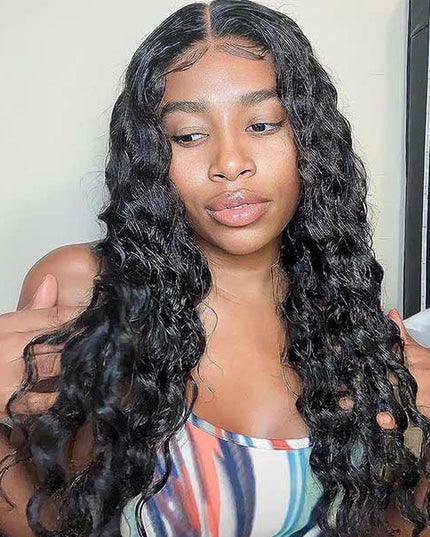 Junoda 6x4.5 Loose Wave Pre Cut Lace Wear & Go Glueless Wig Bleached Knots Human Hair Wigs junoda