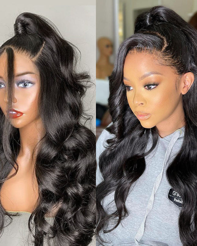 Junoda Body Wave Lace Front Wig Affrodable Pre Cut Lace Wear Go Glueless Wig junoda