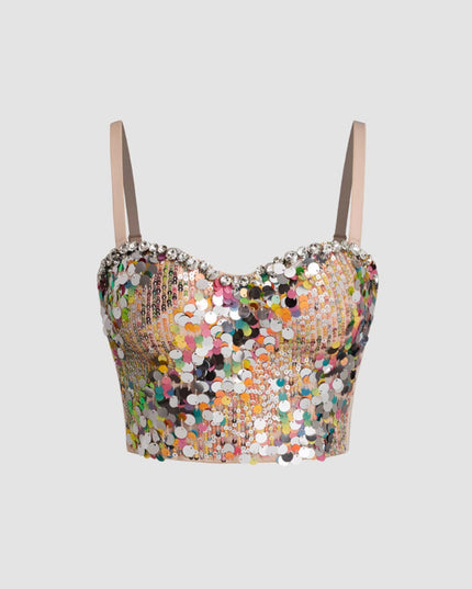 Spaghetti Strap Bralette with Gathered Design Get DreSsT with Elise LLC