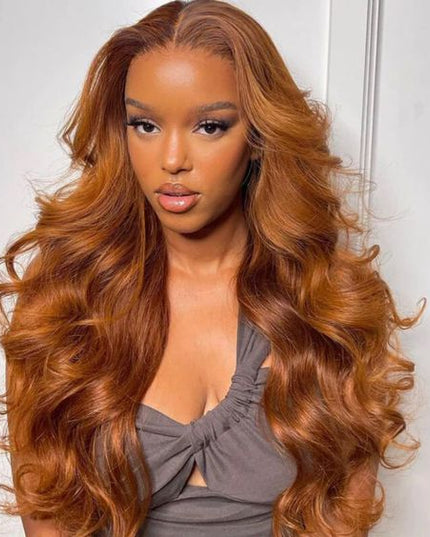 Genger Brown Body Wave Wig Lace Front Wig Flash Sale junoda