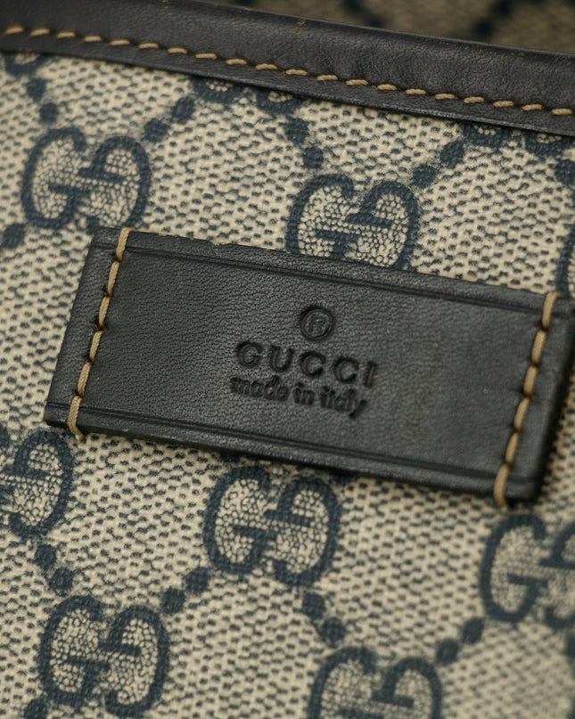 Gucci GG Supreme Canvas Coated Blue Shoulder Bag SKU-#3192