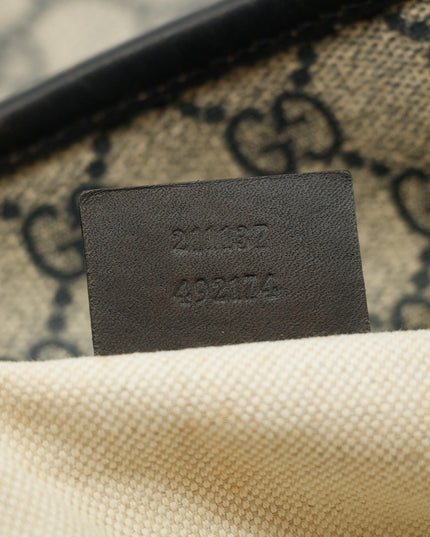 Gucci GG Supreme Canvas Coated Blue Shoulder Bag SKU-#3192