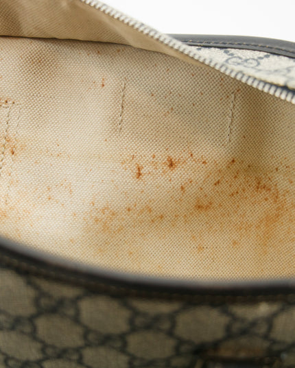 Gucci GG Supreme Canvas Coated Blue Shoulder Bag SKU-#3192