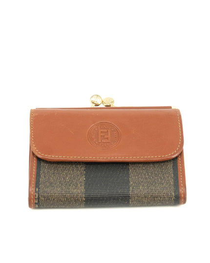 Fendi Coated Canvas Compact Wallet #73 #3353