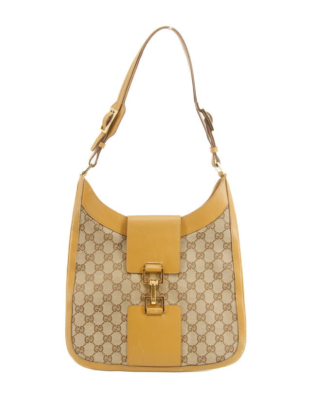 Gucci GG Canvas Beige One Shoulder Bag #3551