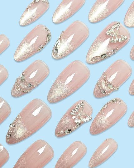 Butterfly Nail Sticker Hot Girl Cat Eye Diamond Wearing Armor Vain Products