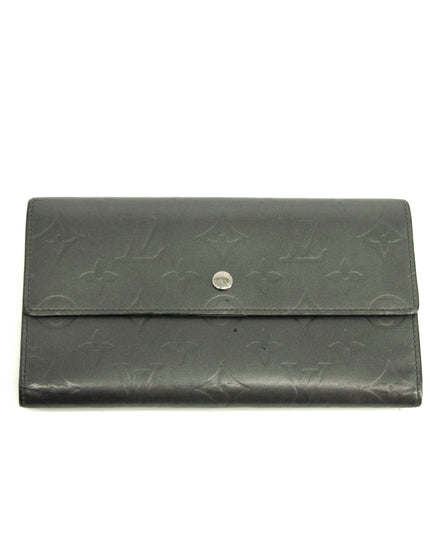 Louis Vuitton Grey Vernis International Long Wallet #3931