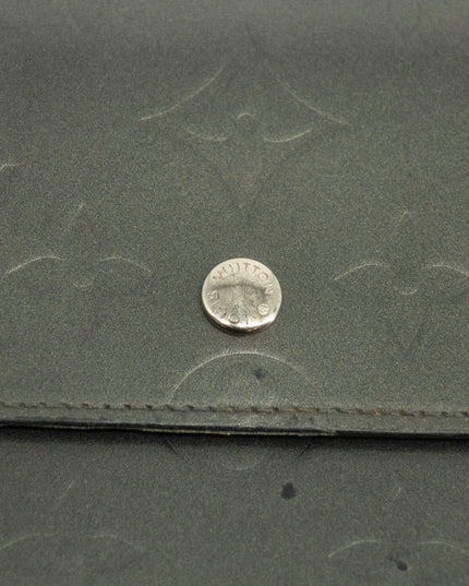 Louis Vuitton Grey Vernis International Long Wallet #3931