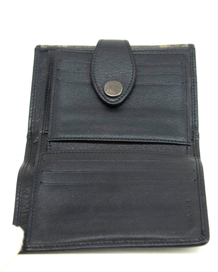 Celine Triomphe Canvas Blue and Grey Fine Strap Wallet #3962