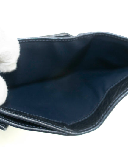 Celine Triomphe Canvas Blue and Grey Fine Strap Wallet #3962