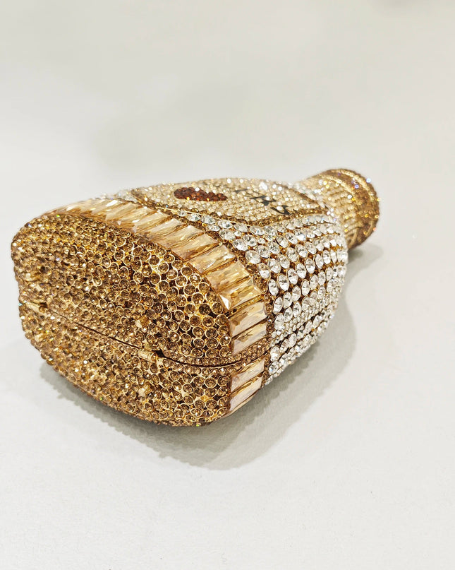 Women Bottle  Crystal Evening Bag Lady Diamond Wedding Bridal Purses Female Rhinestone Party Prom Clutches Bags