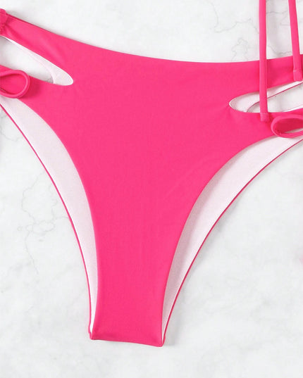 3 Pieces Women's Beach Scenery Letter Print Swimsuit | ZAKAPOP