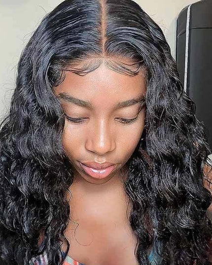 Junoda 6x4.5 Loose Wave Pre Cut Lace Wear & Go Glueless Wig Bleached Knots Human Hair Wigs junoda