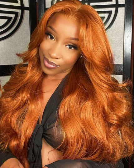 Genger Brown Body Wave Wig Lace Front Wig Flash Sale junoda